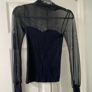 Free people mesh top